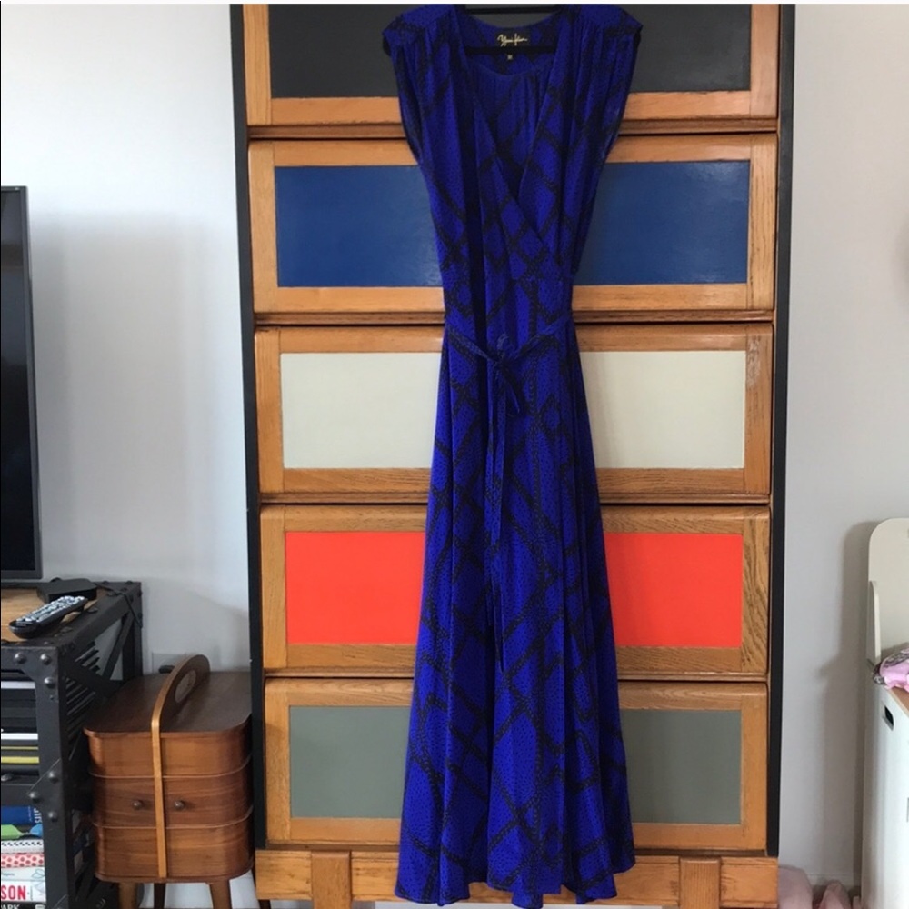 Yumi Kim medium silk wrap maxi dress